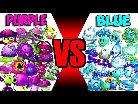 Team BLUE vs PURPLE - Who Will Win? - PvZ 2 Plant Vs Plant