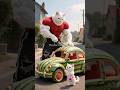 They Destroyed The Watermelon Car Dad Cat Built For His Son