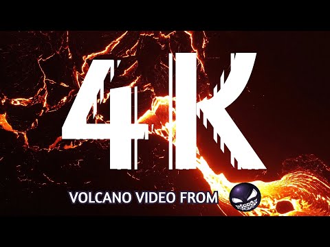 Volcano in Iceland 2021 (drone)