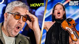 She Sang Opera While Playing The Violin?! | Spain's Got Talent