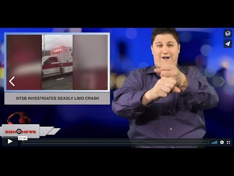 NTSB investigates deadly limo crash (ASL - 10.8.18)