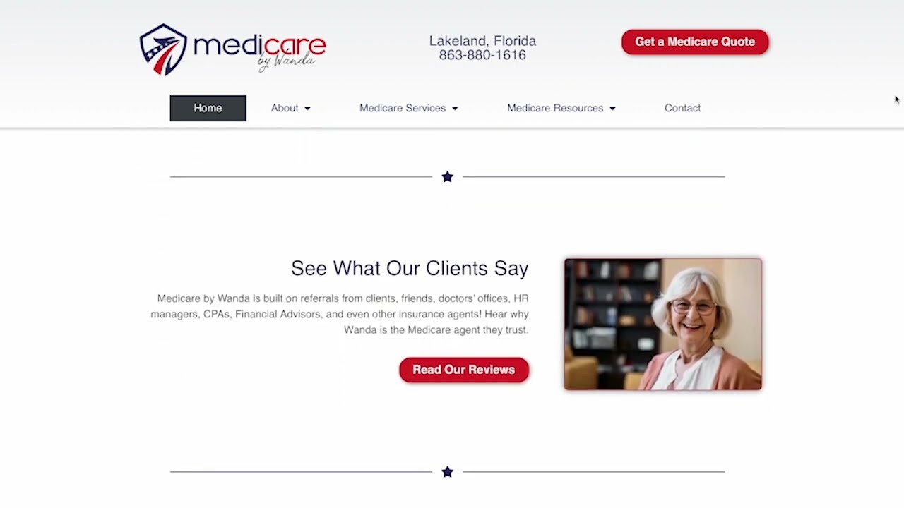 Medicare by Wanda Website Walkthrough