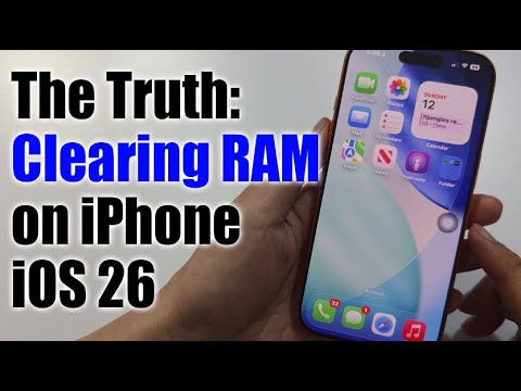 💡 The Truth: Clearing RAM on iPhone (iOS 26 and newer)