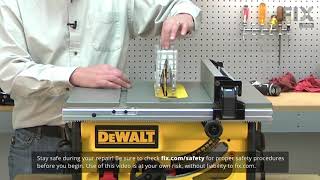 DeWALT Table Saw Repair - How to Replace the Guard Assembly
