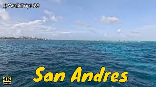 San Andres | Colombia [4k] 🚶📹🏖️🚤❤️🌏 The fascinating sea of ​​7 colors #walktripl29 #travel #trip