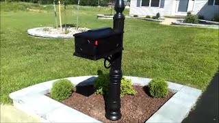 Install & Review Stratford Mailbox Post Combo Black Gibraltar Industries 205091588 SC000B01