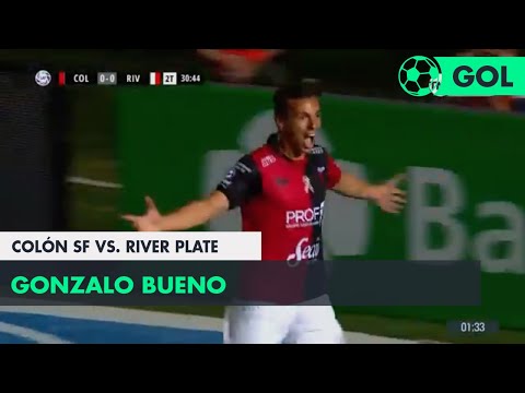 Gonzalo Bueno (1-0) Colón SF vs River Plate | Fecha 9 - Superliga Argentina 2018/2019