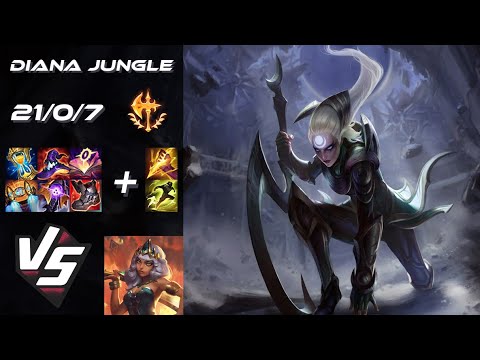 JUNGLE Diana vs Qiyana - EU Grandmaster Patch 25.24