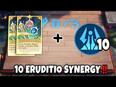 10 ERUDITIO PERFECT COMEBACK || BEST GAMEPLAY MAGIC CHESS GO GO‼️ 