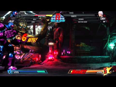 Fightclub Friday Invitational 2011 - Losers Semis - MvC3 - Mike (HU,ZE,SE) vs Paul (WE,DR,DA))