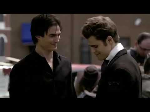 The Vampire Diaries 1x22 | Founder's Day | Stefan & Damon Discussing Elena