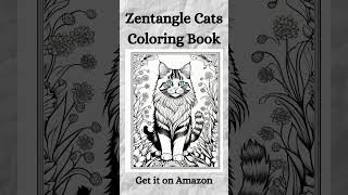 Zentangle Cats Coloring Book