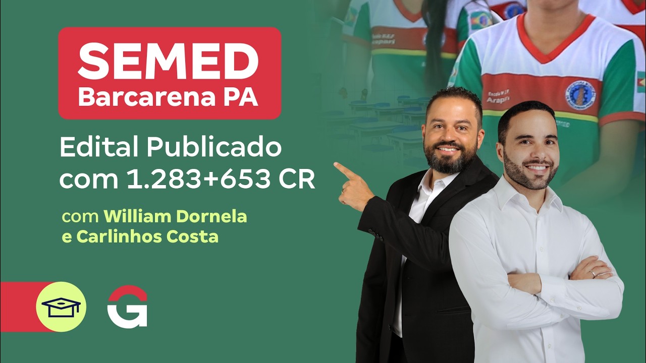 SEMED Barcarena PA: Edital Publicado com 1.283 + 653 CR