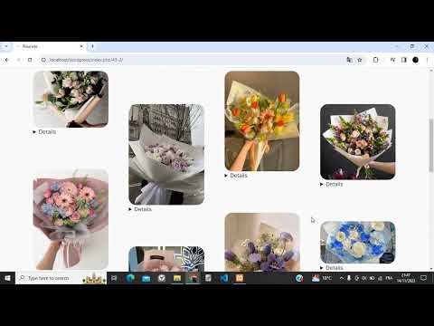"Fleuriste": a flowers shop made with WordPress by LAMOUADENE Samiha