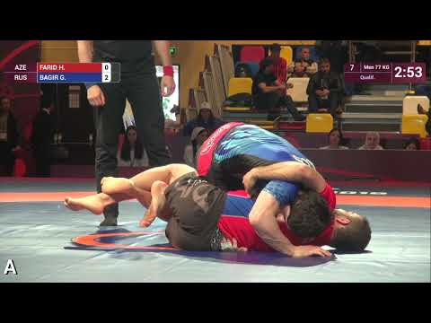 Qual. Men - 77 kg: H. FARID (AZE) v. G. BAGIR (RUS)