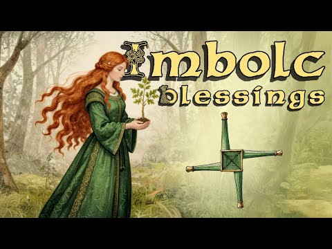 Imbolc Blessings 🌱 Celtic Harp Music 💚 Peaceful Medieval Fantasy Music ☘️ Study, Reading and Focus