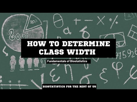 How To Find Class Width