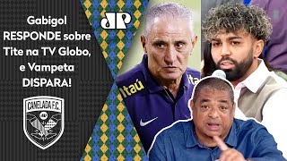 “Isso é tudo mentira! O Gabigol não…”: Vampeta dispara após resposta sobre Tite na TV Globo