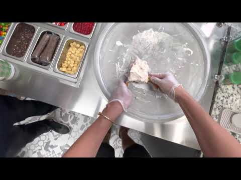 Making Rolled Ice Cream