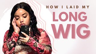 HOW TO LAY A WIG | BEFORE AND AFTER