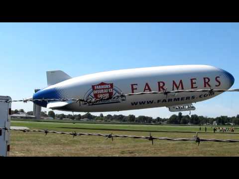 Airship / Zeppelin second takeoff near Cahokia, Illinois (near St. Louis)
