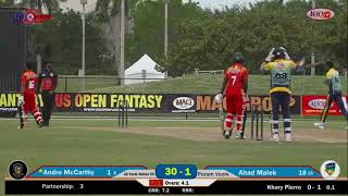US OPEN CRICKET 2020 DAY ONE GAME TWO 22 YARDS VS PARAM VEERS