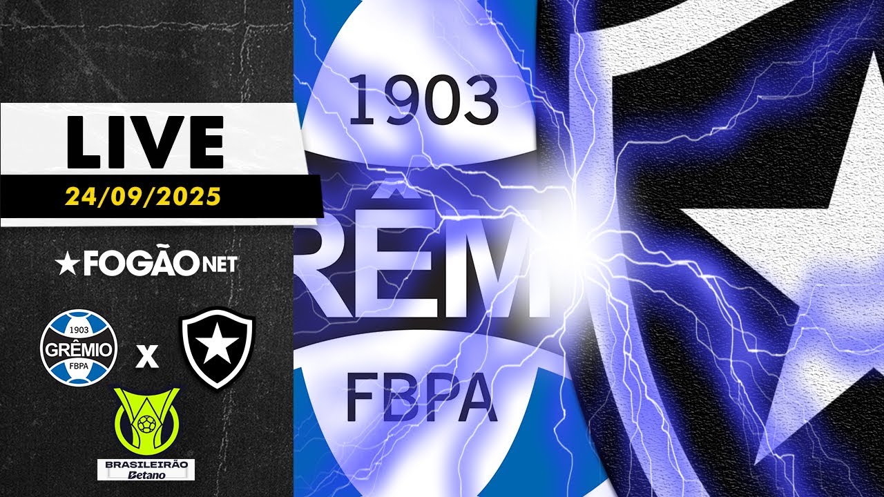 LIVE | Pré-jogo de Grêmio x Botafogo pela 16ª rodada do Campeonato Brasileiro