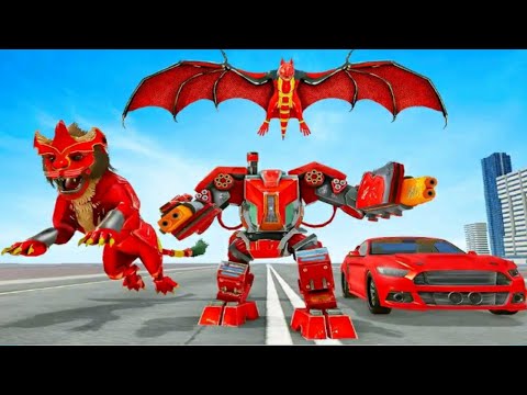 Lion Robot Car Games 2021 Gameplay - Lion Robot Game