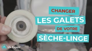 Sèche-linge : changer les galets