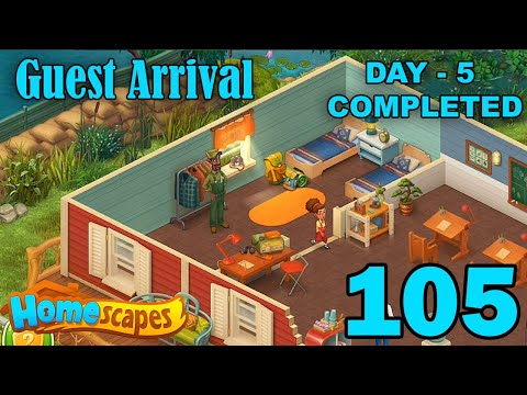 Homescapes Story Walkthrough Gameplay - Lake House Guest Arrival - Day 5 Completed - Part 105