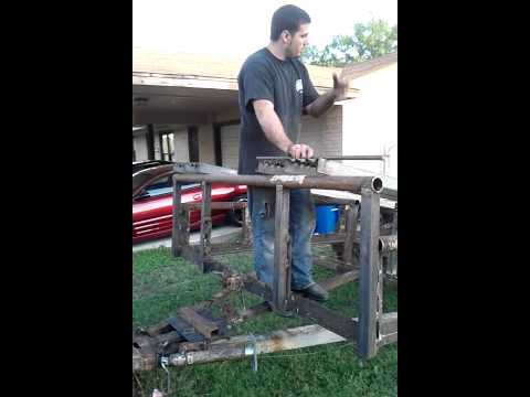 Justins mobile sandblasting trailer