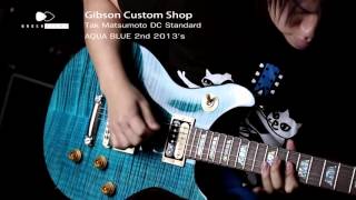 Video thumbnail for 【Brusheight】Gibson Custom Shop Tak Matsumoto DC Standard AQUA BLUE 2nd  2013's【for SALE】 by brusheight