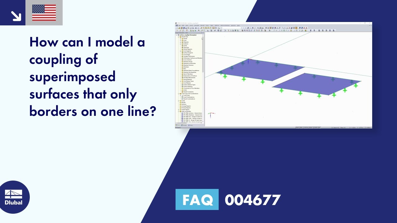 [EN] FAQ 004677 | How can I model a coupling of superimposed surfaces that only borders on one ...