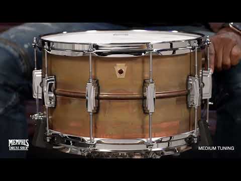 Ludwig LC608R 14x8 Raw Copperphonic 2020-present - Raw Copper Patina image 10