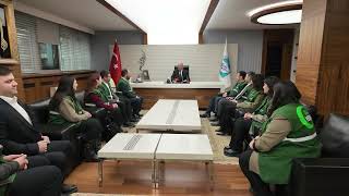 Başkan Büyükkılıç Yeşilay Kayseri Şubesinin Yeni Yönetimini Ağırladı