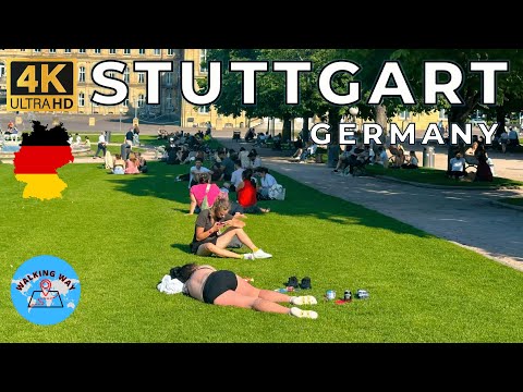 Stuttgart, Germany Walking Tour - Autumn Walk 2025 🍁- 4K 60fps