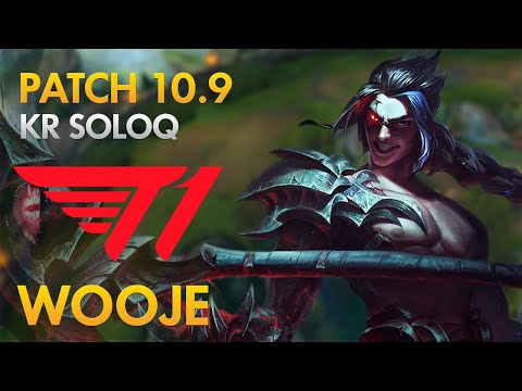 T1 Wooje - Top Lane: Kayn (Rhaast) vs Aatrox - KDA 10/2/7