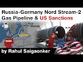 Nord Stream 2 Gas Pipeline Between Russia And Germany Effect Of US Sanctions On Nord Stream 2