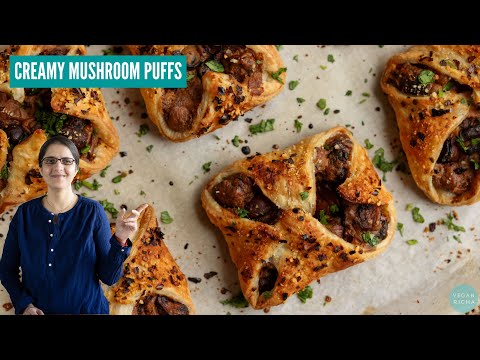 These CREAMY MUSHROOM PUFFS are Perfect for Holiday Parties! 🍄The ultimate Appetizer or side!