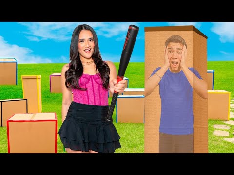 EXTREME HIDE AND SEEK WITH CARDBOARD BOXES