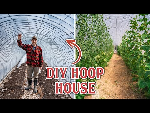 , title : '(DIY GREENHOUSE) How We Made Our Own Inexpensive Hoop House