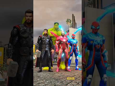 Avengers Heroes Fight Against Aliens And Saved Franklin 😱 #shorts