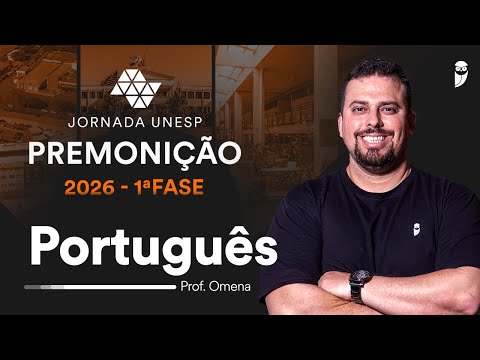 Premonição UNESP 2026 1ª Fase - Português com prof. Tiago Omena