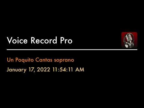 Un Poquito Cantas soprano