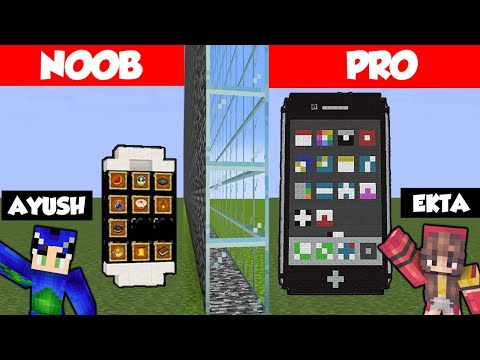 NOOB Vs HACKER : I CHEATED in a Build Battle Challenge 😂 ft. @AyushMore Minecraft