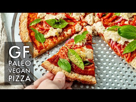 Paleo GF Pizza | WHOLE FOOD PLANT BASED, GF AND OIL FREE