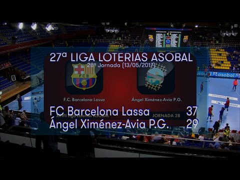 LIGA LOTERIAS ASOBAL J28 FC Barcelona Lassa - Ángel Ximénez-Avia P.G. 37 - 29
