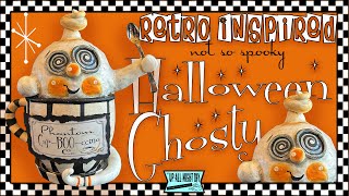 Halloween Ghosty! Retro Inspired Not So Spooky Ghost DIY @plaidcrafts