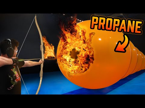 How Many Propane Balloons Stops A Flaming Arrow?