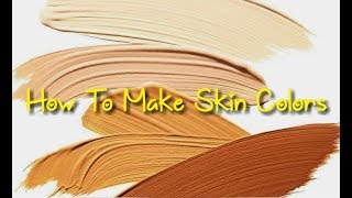 How to Make Realistic Skin Tones/Face Colors making from basic colors.